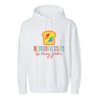 Autism Awareness Acceptance Neurodiversity Is My Jam Women Garment-Dyed Fleece Hoodie