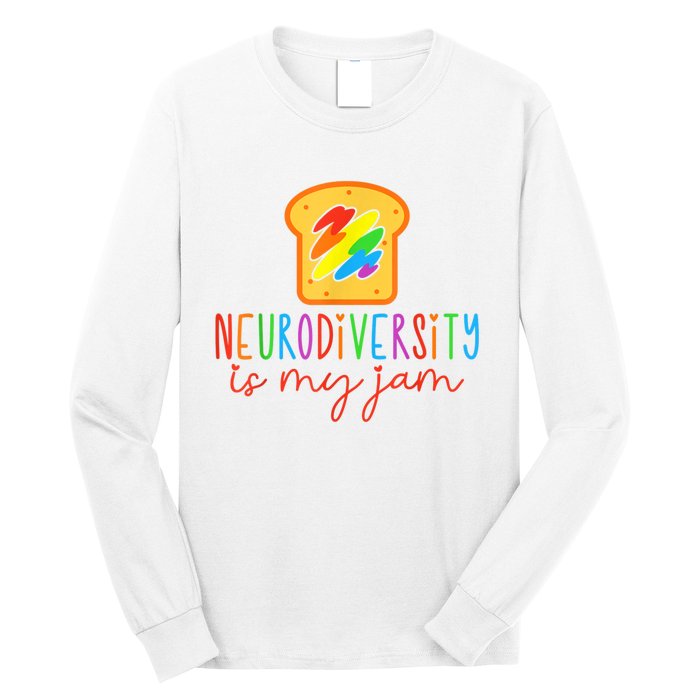 Autism Awareness Acceptance Neurodiversity Is My Jam Women Long Sleeve Shirt