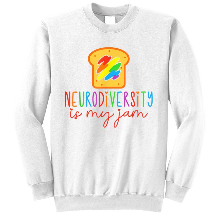 Autism Awareness Acceptance Neurodiversity Is My Jam Women Sweatshirt