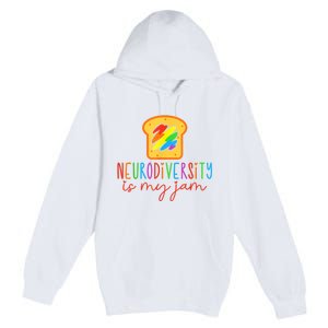 Autism Awareness Acceptance Neurodiversity Is My Jam Women Premium Pullover Hoodie