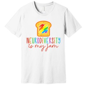 Autism Awareness Acceptance Neurodiversity Is My Jam Women Premium T-Shirt