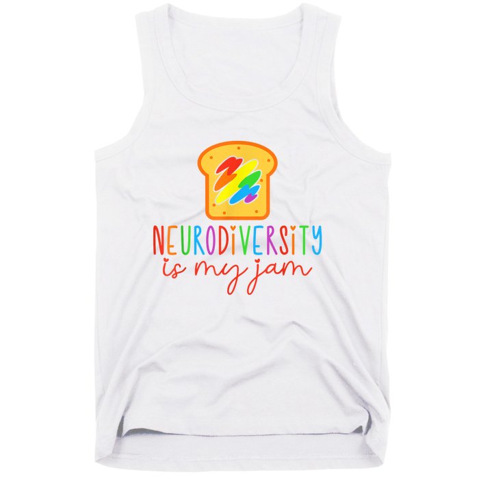 Autism Awareness Acceptance Neurodiversity Is My Jam Women Tank Top