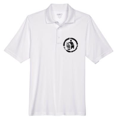 Antinazi Antifacist Antidictators Antievil Men's Origin Performance Pique Polo