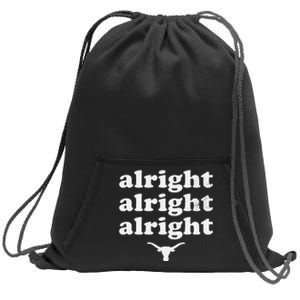 Alright Alright Alright Texas Bull Texas Pride State USA Sweatshirt Cinch Pack Bag