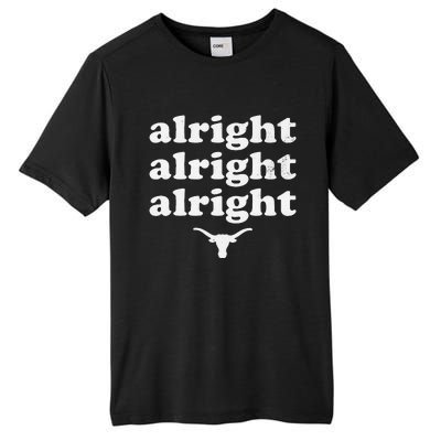 Alright Alright Alright Texas Bull Texas Pride State USA Tall Fusion ChromaSoft Performance T-Shirt