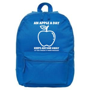 An Apple A Day Sarcastic Rude Singles Dating Saying Gift 16 in Basic Backpack