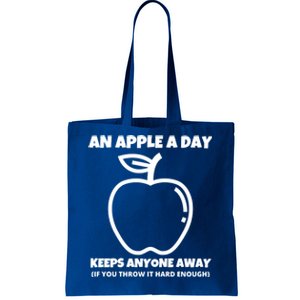 An Apple A Day Sarcastic Rude Singles Dating Saying Gift Tote Bag