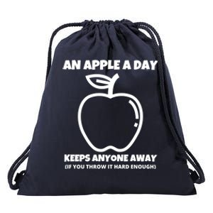 An Apple A Day Sarcastic Rude Singles Dating Saying Gift Drawstring Bag