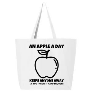 An Apple A Day Sarcastic Rude Singles Dating Saying Gift 25L Jumbo Tote