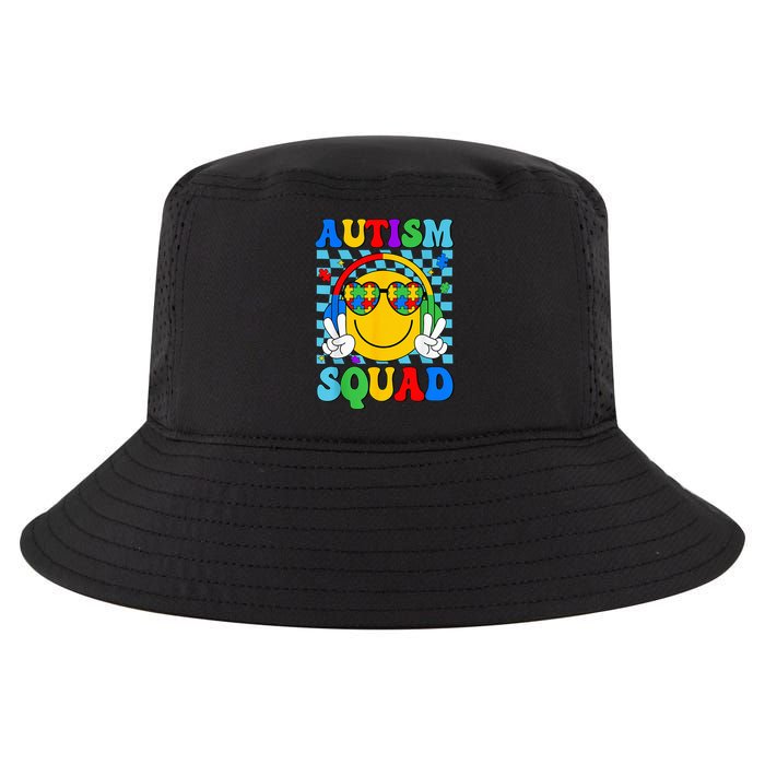 Autism Awareness Autism Squad Support Smile Face Cool Comfort Performance Bucket Hat