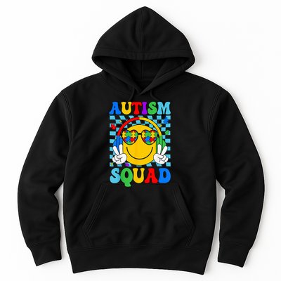 Autism Awareness Autism Squad Support Smile Face Hoodie
