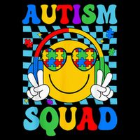 Autism Awareness Autism Squad Support Smile Face 16 in Basic Backpack