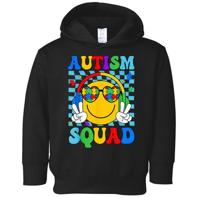 Autism Awareness Autism Squad Support Smile Face Toddler Hoodie