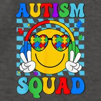 Autism Awareness Autism Squad Support Smile Face Vector Backpack