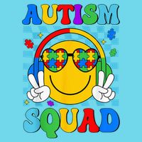 Autism Awareness Autism Squad Support Smile Face Long Sleeve Shirt
