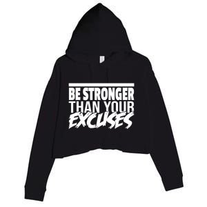 Aa Alcoholic Anonymous Be Stronger Than Your Excuses Recover Meaningful Gift Crop Fleece Hoodie