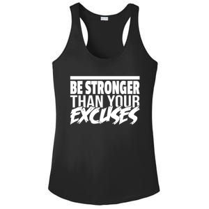 Aa Alcoholic Anonymous Be Stronger Than Your Excuses Recover Meaningful Gift Ladies PosiCharge Competitor Racerback Tank