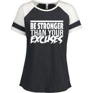 Aa Alcoholic Anonymous Be Stronger Than Your Excuses Recover Meaningful Gift Enza Ladies Jersey Colorblock Tee