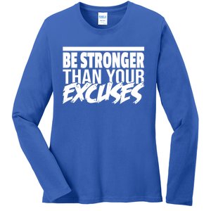 Aa Alcoholic Anonymous Be Stronger Than Your Excuses Recover Meaningful Gift Ladies Long Sleeve Shirt