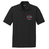 Anytime Anywhere Anyplace Donald Trump 2024 PosiCharge RacerMesh Polo