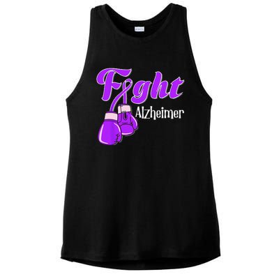 Alzheimer Awareness Alzheimer Alzheime Ladies PosiCharge Tri-Blend Wicking Tank