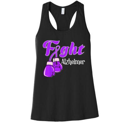 Alzheimer Awareness Alzheimer Alzheime Women's Racerback Tank