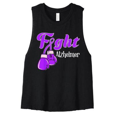 Alzheimer Awareness Alzheimer Alzheime Women's Racerback Cropped Tank