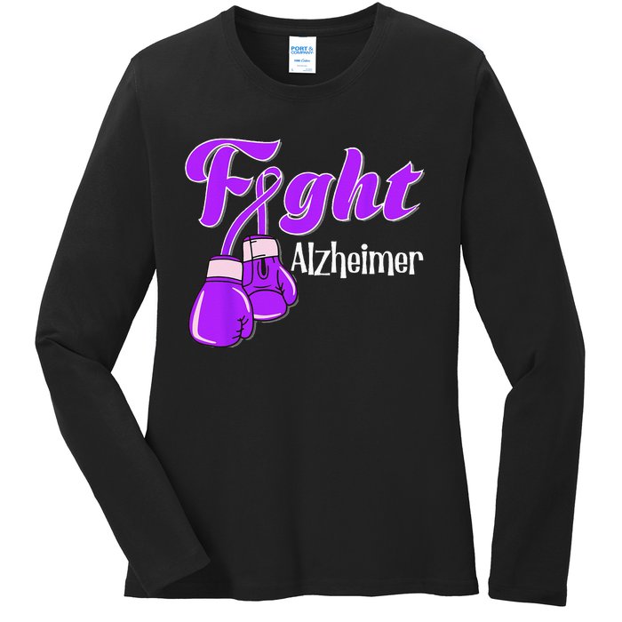 Alzheimer Awareness Alzheimer Alzheime Ladies Long Sleeve Shirt