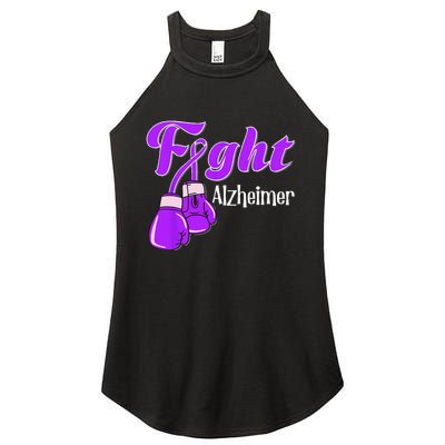 Alzheimer Awareness Alzheimer Alzheime Women's Perfect Tri Rocker Tank