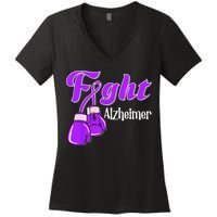 Alzheimer Awareness Alzheimer Alzheime Women's V-Neck T-Shirt