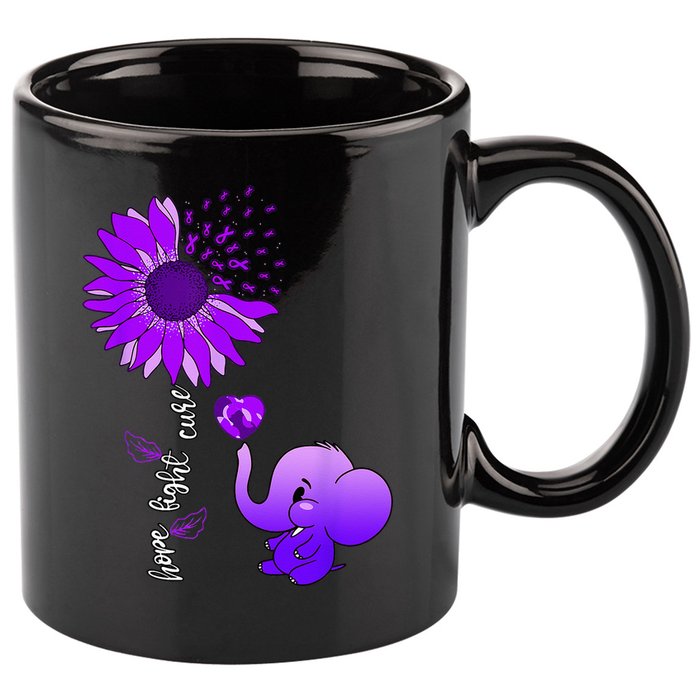 Alzheimers Awareness 11oz C Handle Ceramic Mug