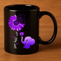Alzheimers Awareness 11oz C Handle Ceramic Mug