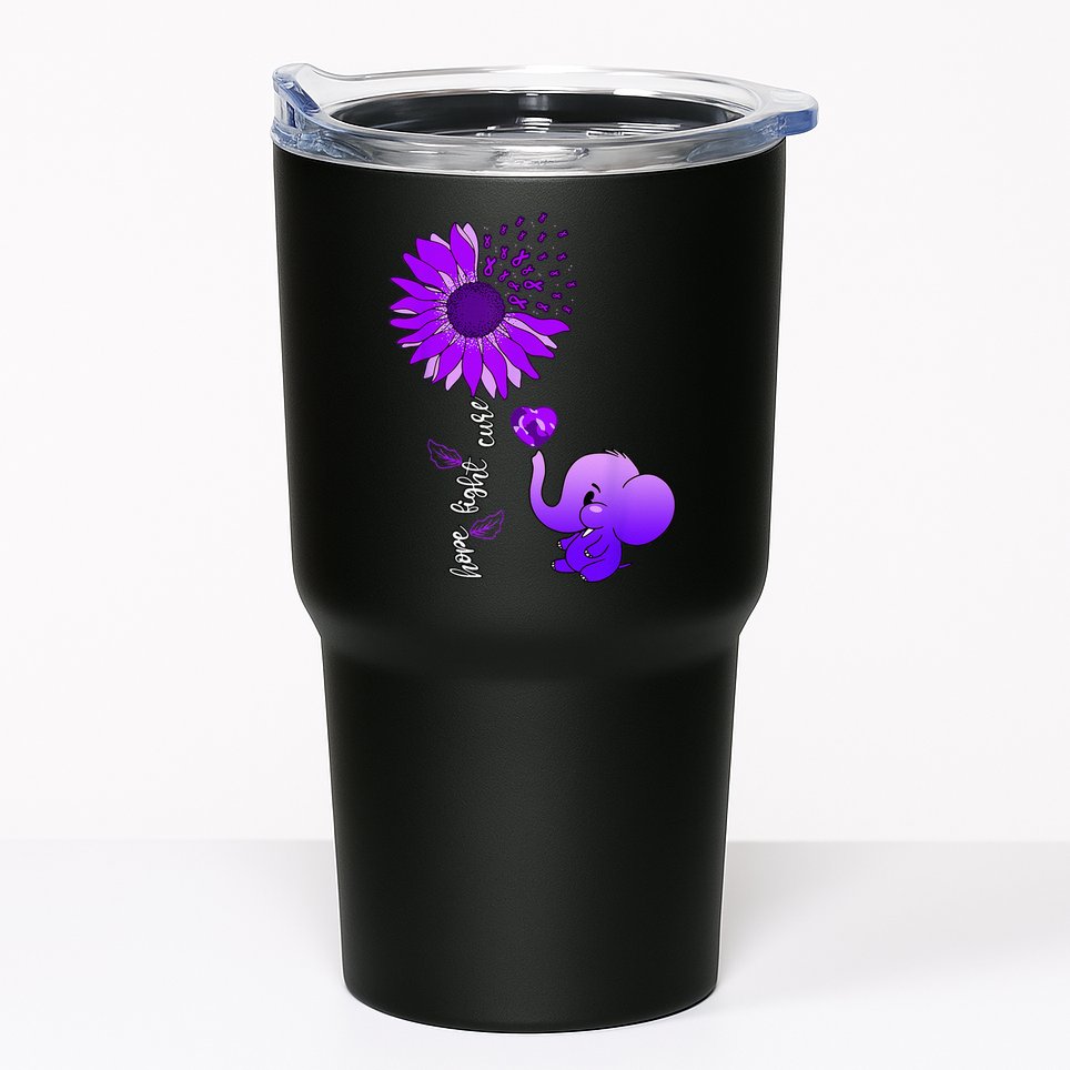 Alzheimers Awareness Tumbler