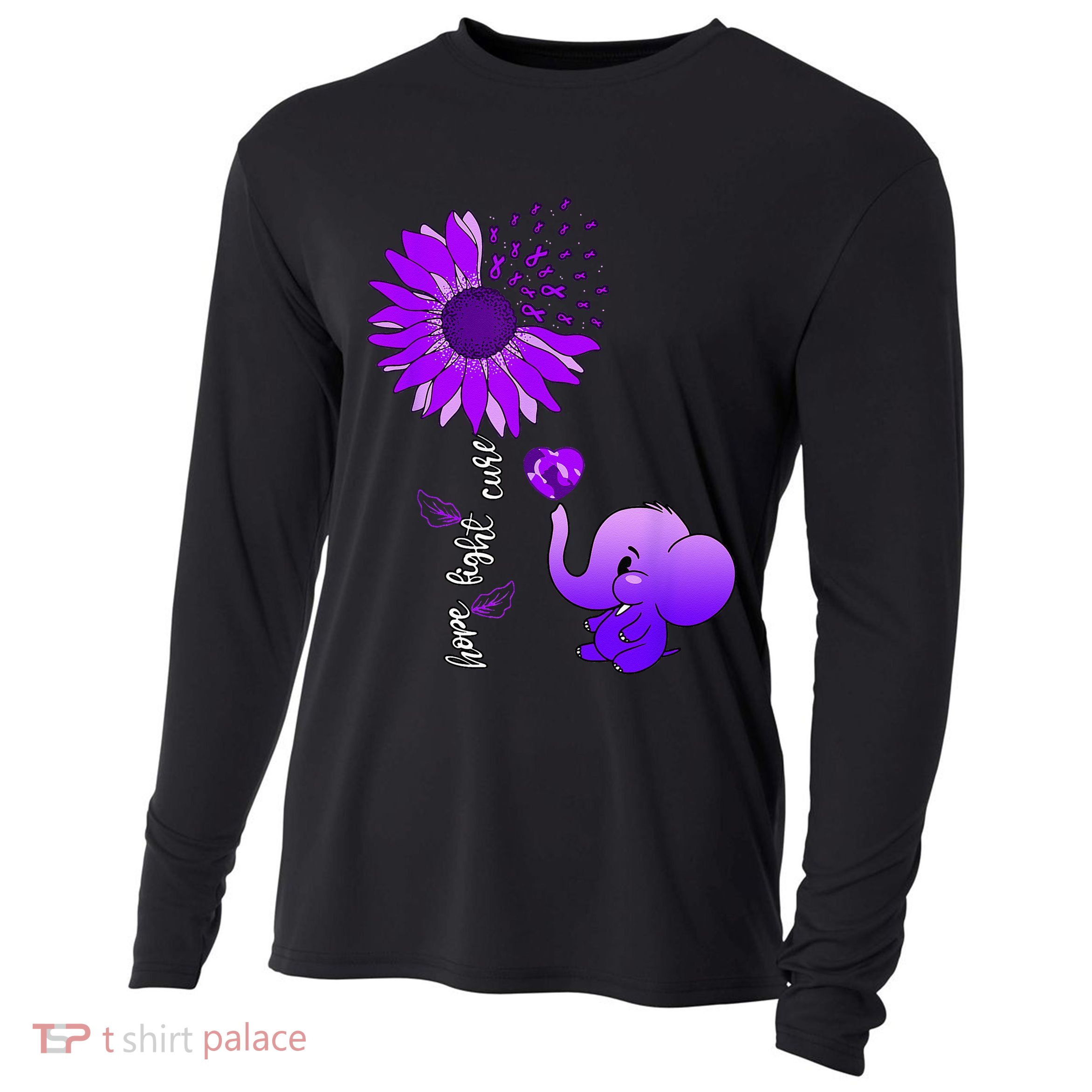 Alzheimers Awareness Cooling Performance Long Sleeve Crew