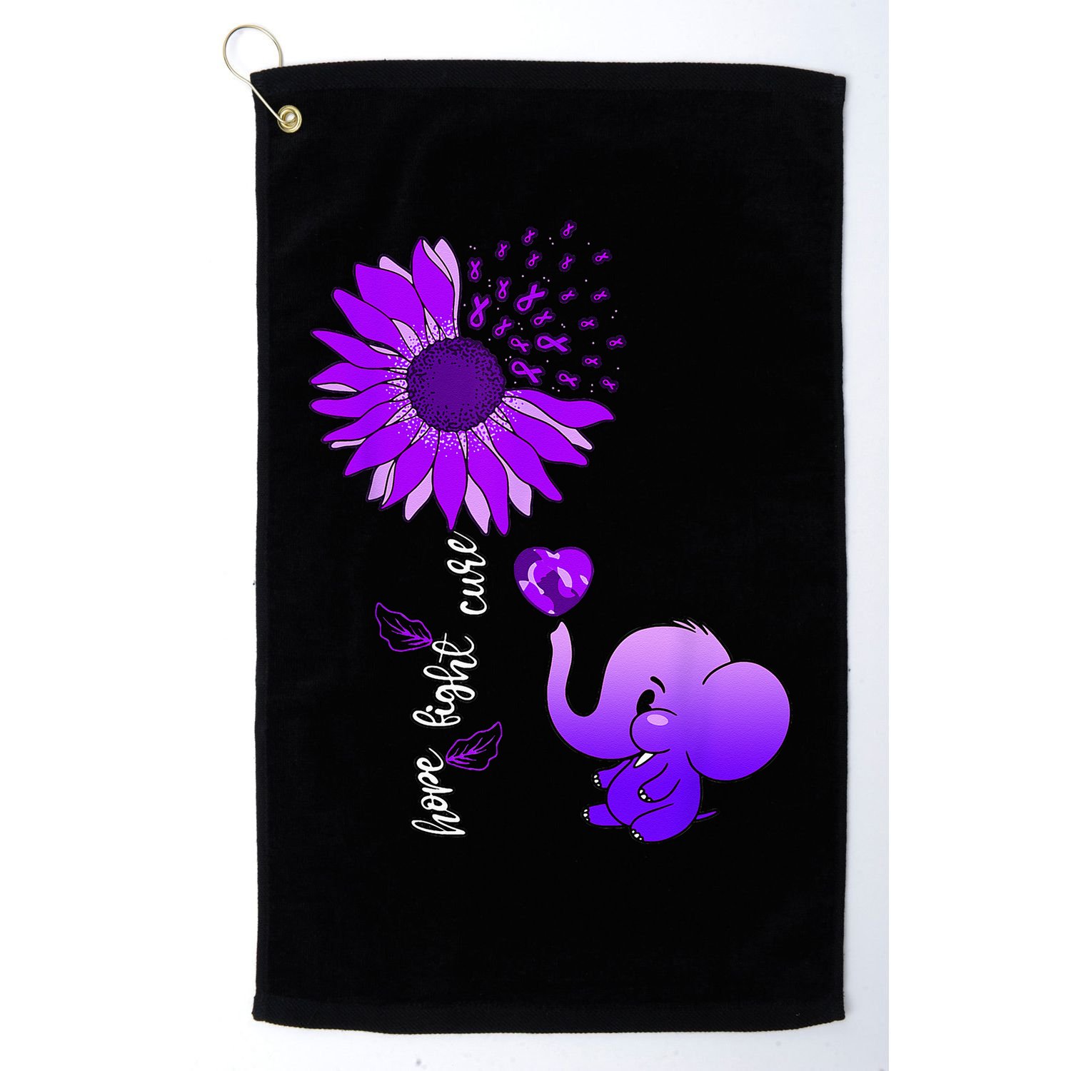 Alzheimers Awareness Golf Towel