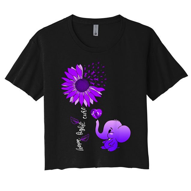 Alzheimers Awareness Crop Top