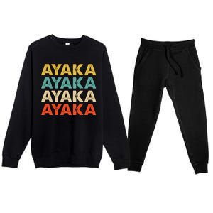 Ayaka Ayaka Premium Crewneck Sweatsuit Set