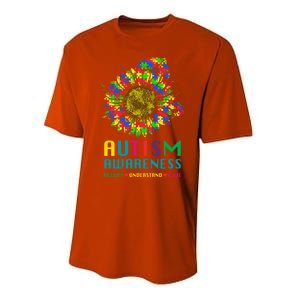 Autism Awareness Accept Understand Love Puzzle Autism Mom Gift Performance Sprint T-Shirt