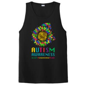 Autism Awareness Accept Understand Love Puzzle Autism Mom Gift PosiCharge Competitor Tank