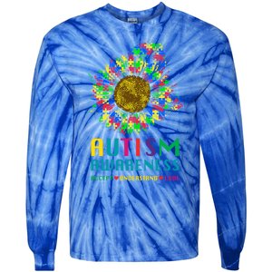 Autism Awareness Accept Understand Love Puzzle Autism Mom Gift Tie-Dye Long Sleeve Shirt