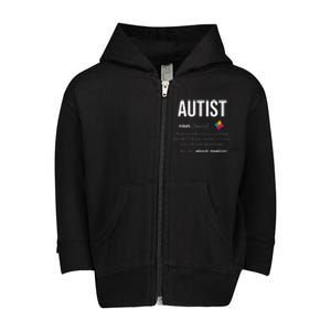 Autism Autistic Asperger Syndrom Aspie Puzzle Autist Support Toddler Zip Fleece Hoodie