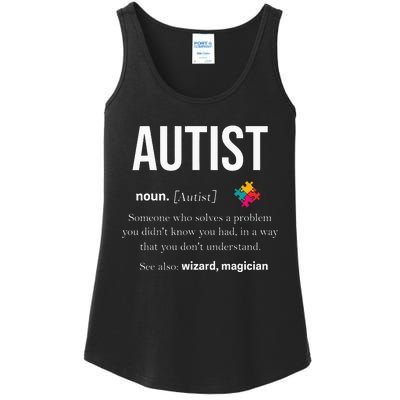 Autism Autistic Asperger Syndrom Aspie Puzzle Autist Support Ladies Essential Tank