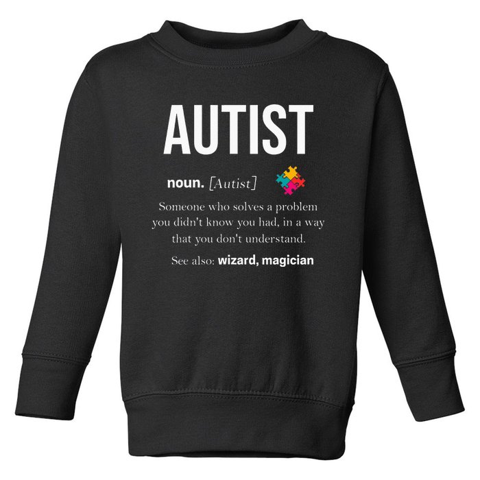 Autism Autistic Asperger Syndrom Aspie Puzzle Autist Support Toddler Sweatshirt