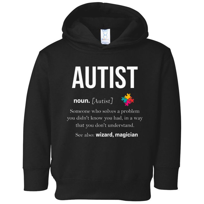 Autism Autistic Asperger Syndrom Aspie Puzzle Autist Support Toddler Hoodie