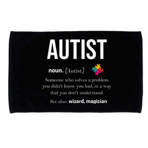 Autism Autistic Asperger Syndrom Aspie Puzzle Autist Support Microfiber Hand Towel