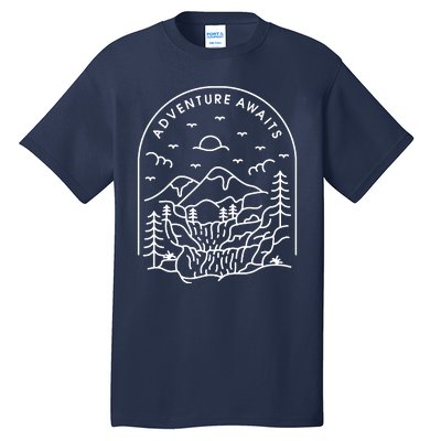 Adventure Awaits Tall T-Shirt