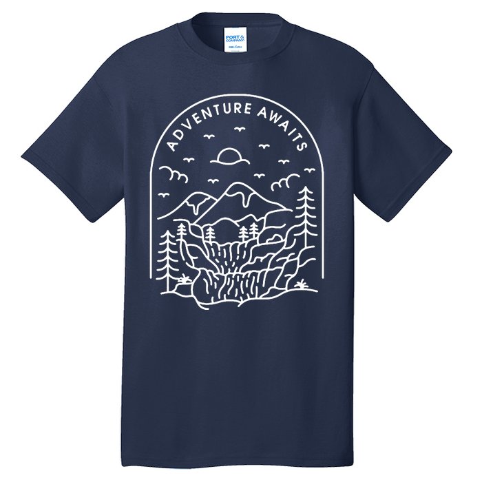 Adventure Awaits Tall T-Shirt