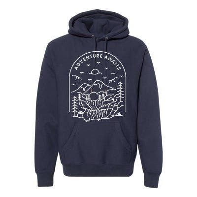 Adventure Awaits Premium Hoodie