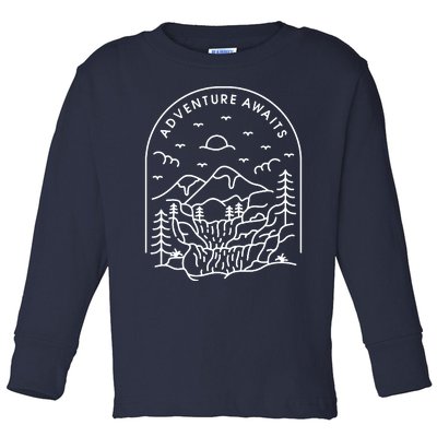 Adventure Awaits Toddler Long Sleeve Shirt