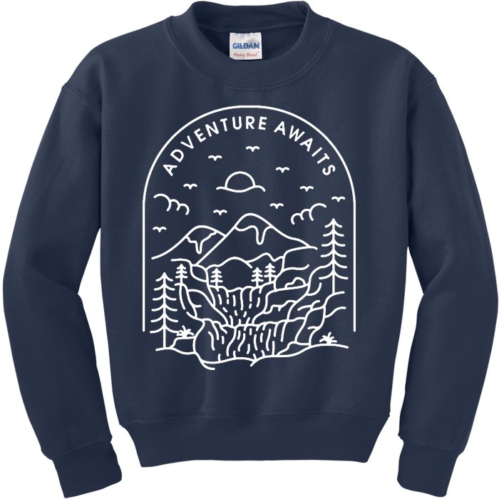 Adventure Awaits Kids Sweatshirt